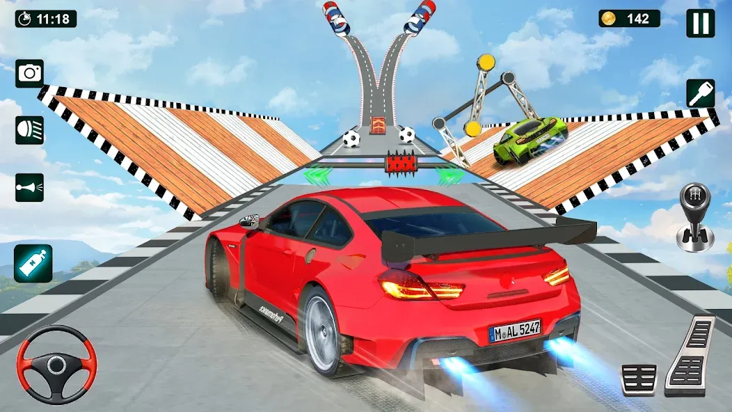 Скачать GT Car Stunt 3D: Ramp Car Game — Модификация Много денег — скриншот 4