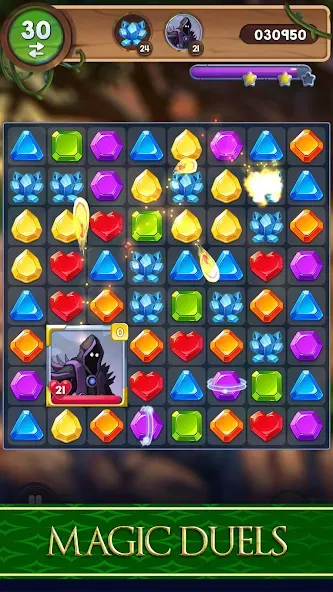 Скачать Avalon Jewels Match-3 на Android — Много денег и ходов — скриншот 4