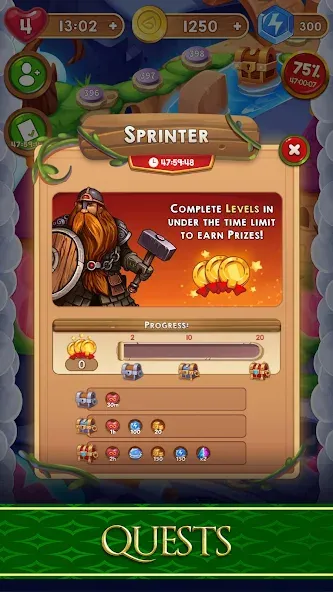 Скачать Avalon Jewels Match-3 на Android — Много денег и ходов — скриншот 5