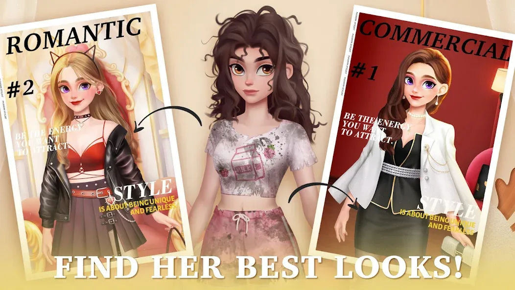 Fantasy Stylist: Match 3 (Мод Бесплатные покупки) — скриншот 2