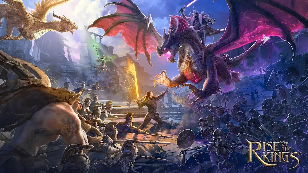 Rise of the Kings на Андроид — Мод Много денег и ресурсов — скриншот 1