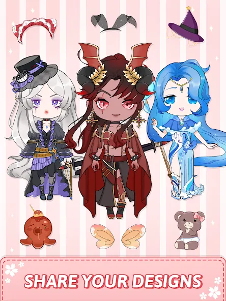 Скачать взломанную Vivi Story - Dress Up Game — Много денег — скриншот 2