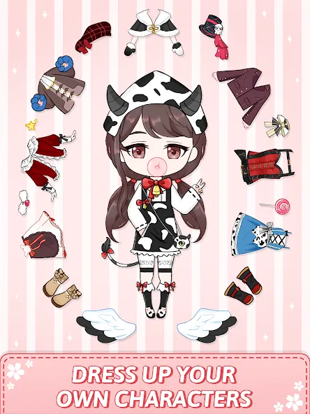 Скачать взломанную Vivi Story - Dress Up Game — Много денег — скриншот 4