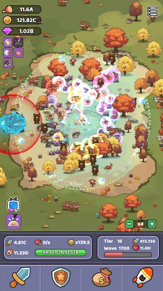 Скачать Wild Survival - Idle Defense MOD APK — Много денег — скриншот 3