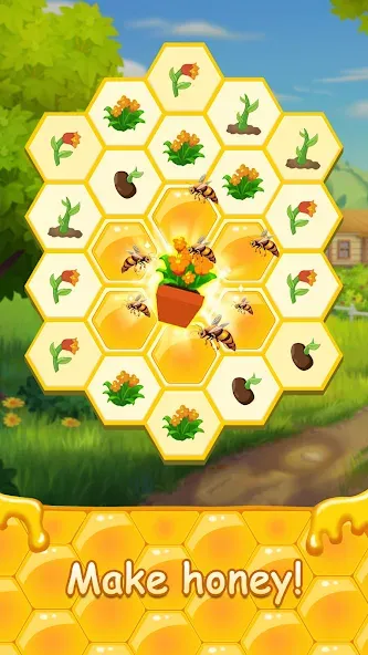 Скачать Honey Bottles - merge puzzle с модом — Много денег — скриншот 3
