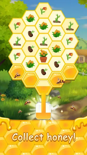 Скачать Honey Bottles - merge puzzle с модом — Много денег — скриншот 4