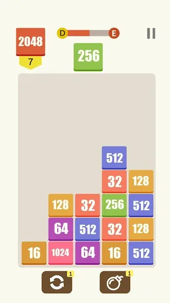 Target 2048 на Андроид — Много денег — скриншот 3