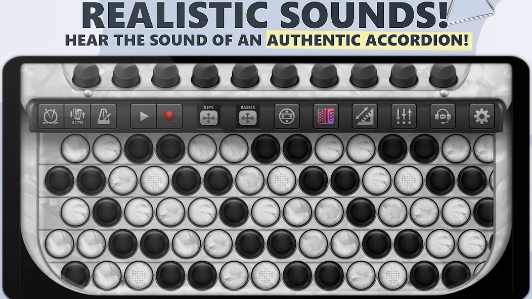 Скачать взломанную Accordion Chromatic Button — Все аккордеоны разблокированы — скриншот 1