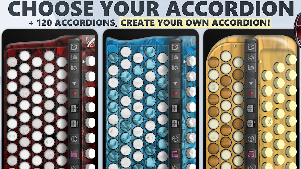 Скачать взломанную Accordion Chromatic Button — Все аккордеоны разблокированы — скриншот 2