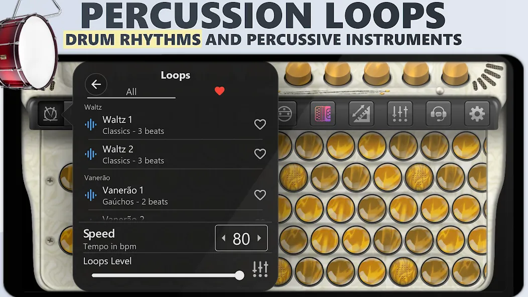 Скачать взломанную Accordion Chromatic Button — Все аккордеоны разблокированы — скриншот 3