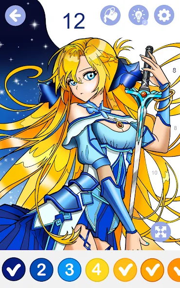 Скачать Anime Manga Color by Numbers на Android — Много денег и без рекламы — скриншот 2 Скачать Anime Manga Color by Numbers на Android — Много денег и без рекламы — скриншот 2