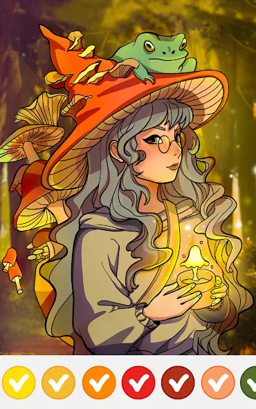 Скачать Anime Manga Color by Numbers на Android — Много денег и без рекламы — скриншот 4 Скачать Anime Manga Color by Numbers на Android — Много денег и без рекламы — скриншот 4