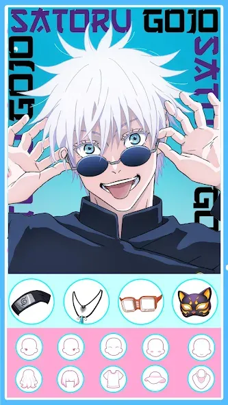 Скачать Anime Avatar Maker 2: Dress Up — Модификация Все открыто — скриншот 1