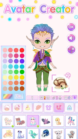 Chibi Doll Dress Up Games MOD — Все открыто на Андроид — скриншот 4