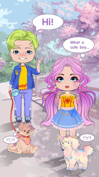 Chibi Doll Dress Up Games MOD — Все открыто на Андроид — скриншот 5