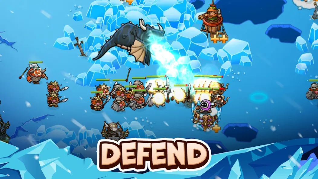 Crazy Defense Heroes - TD Game на Андроид — Много денег — скриншот 1