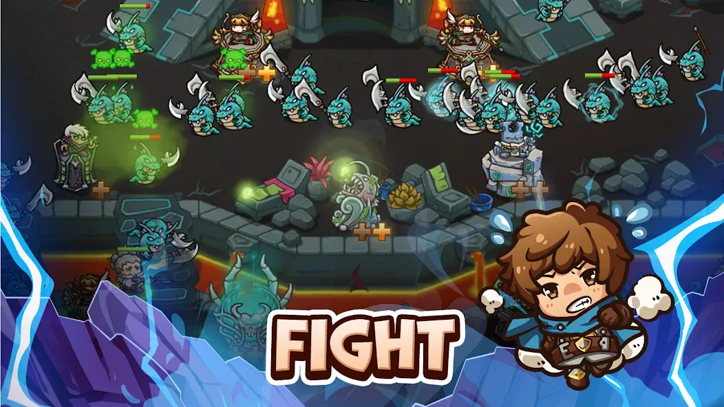 Crazy Defense Heroes - TD Game на Андроид — Много денег — скриншот 3