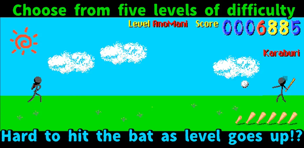 Makyu-san: Casual Batting Game MOD APK на Android — Много денег и без рекламы — скриншот 3