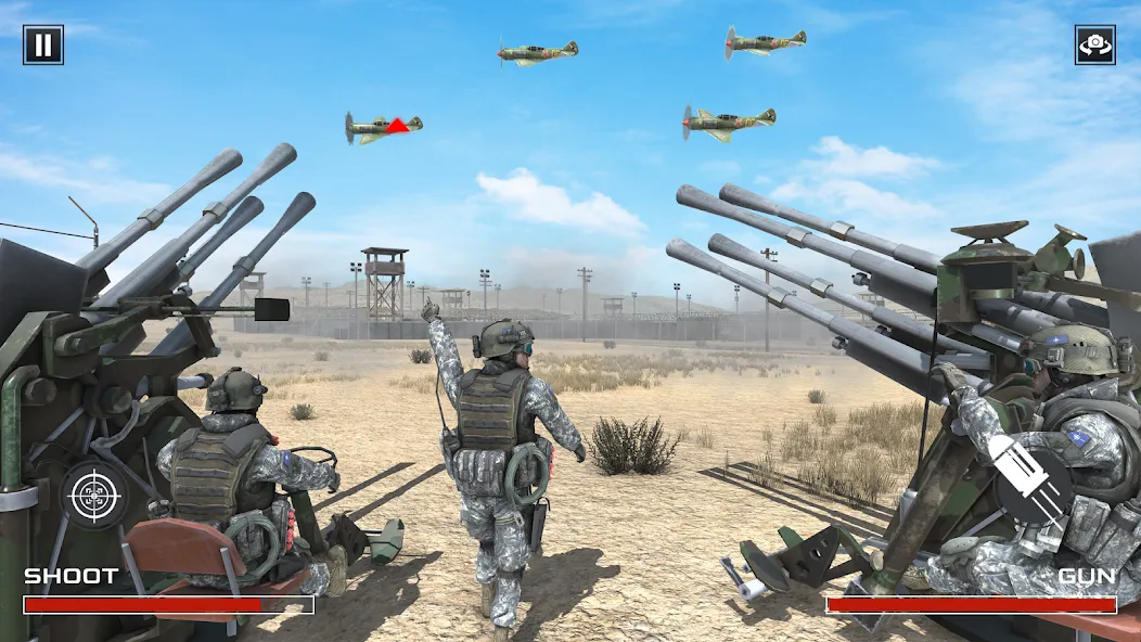 FPS War Games- Aircrafts Games MOD APK на Android — Много денег — скриншот 5