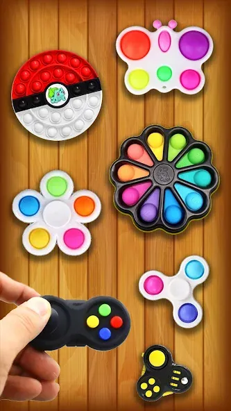 Скачать Antistress: Pop It Games 3D на телефон — Все пупырки разблокированы — скриншот 3