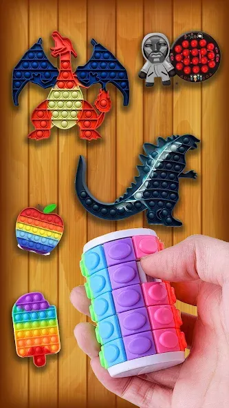 Скачать Antistress: Pop It Games 3D на телефон — Все пупырки разблокированы — скриншот 4