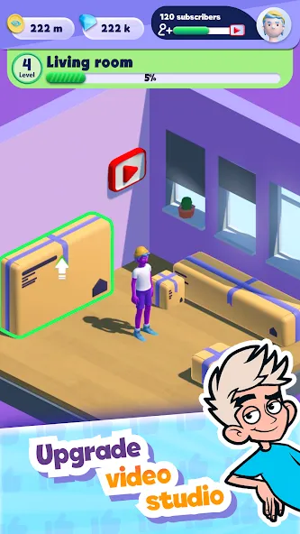 Взломанная A4 Vlogger: Streamer simulator на Андроид — Много денег и без рекламы — скриншот 5