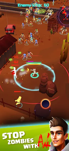 Скачать A4 vs Zombies - ZomBattle MOD APK — Много денег — скриншот 5