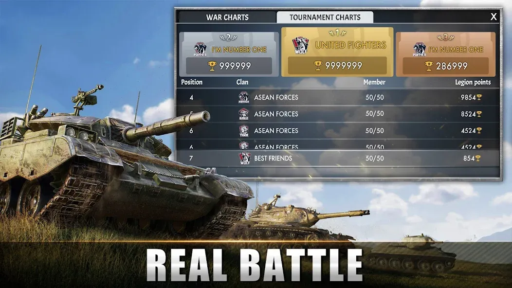 Скачать Tank Warfare: PvP Battle Game с модом — Много денег — скриншот 2