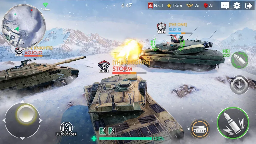 Скачать Tank Warfare: PvP Battle Game с модом — Много денег — скриншот 5