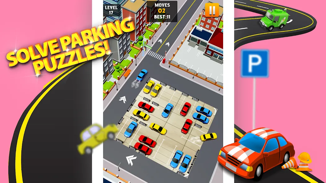 Взломанная Park Master: Car Parking Jam на Андроид — Много денег и без рекламы — скриншот 5