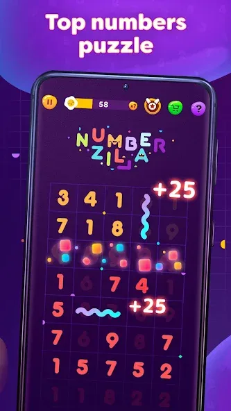 Скачать Numberzilla: Number Match Game на телефон — Много денег и без рекламы — скриншот 2 Скачать Numberzilla: Number Match Game на телефон — Много денег и без рекламы — скриншот 2