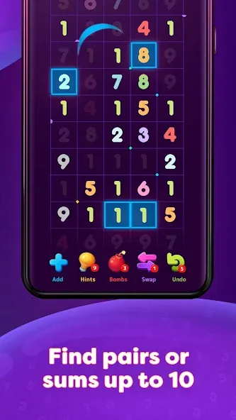 Скачать Numberzilla: Number Match Game на телефон — Много денег и без рекламы — скриншот 3 Скачать Numberzilla: Number Match Game на телефон — Много денег и без рекламы — скриншот 3