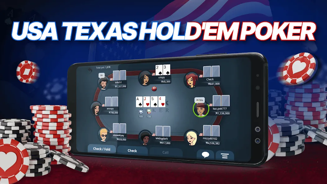 Взлом Appeak Poker – Texas Holdem — Много фишек — скриншот 1 Взлом Appeak Poker – Texas Holdem — Много фишек — скриншот 1