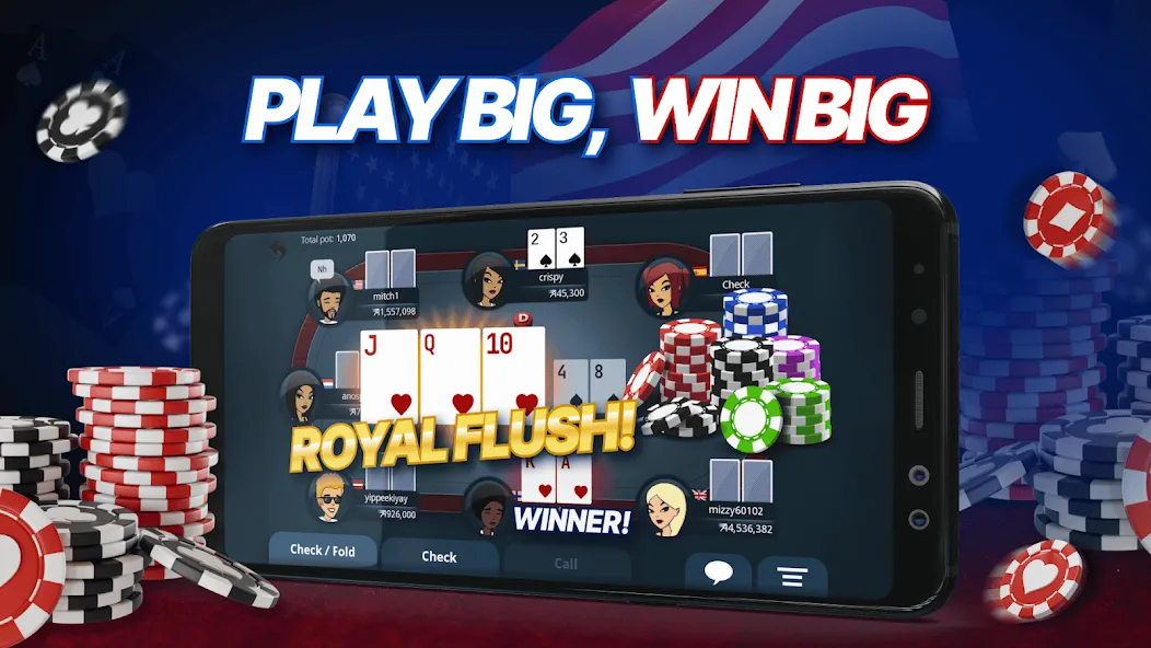 Взлом Appeak Poker – Texas Holdem — Много фишек — скриншот 3 Взлом Appeak Poker – Texas Holdem — Много фишек — скриншот 3