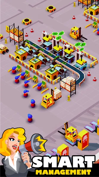 Скачать Idle Smartphone Tycoon Factory на телефон — Много денег — скриншот 1