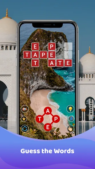Взломанная Word Game : Crossword на Андроид — Без рекламы — скриншот 3