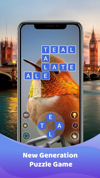 Взломанная Word Game : Crossword на Андроид — Без рекламы — скриншот 5