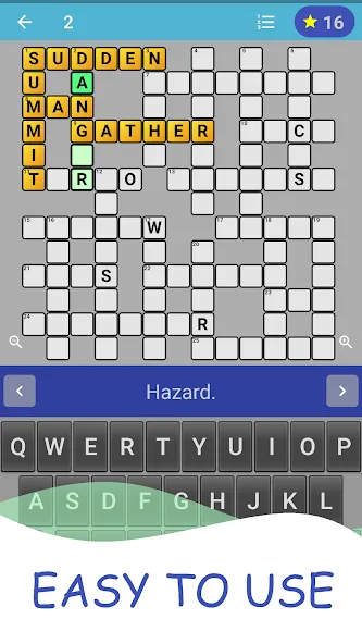 Скачать взломанную English Crossword puzzle — Все слова открыты — скриншот 2