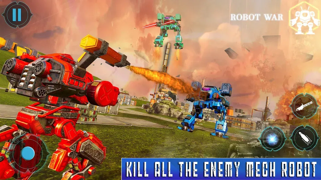 Скачать Spider Mech Wars - Robot Game — Много денег — скриншот 1