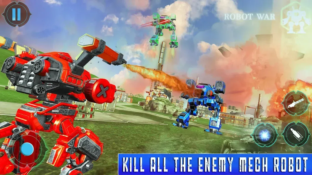 Скачать Spider Mech Wars - Robot Game — Много денег — скриншот 2