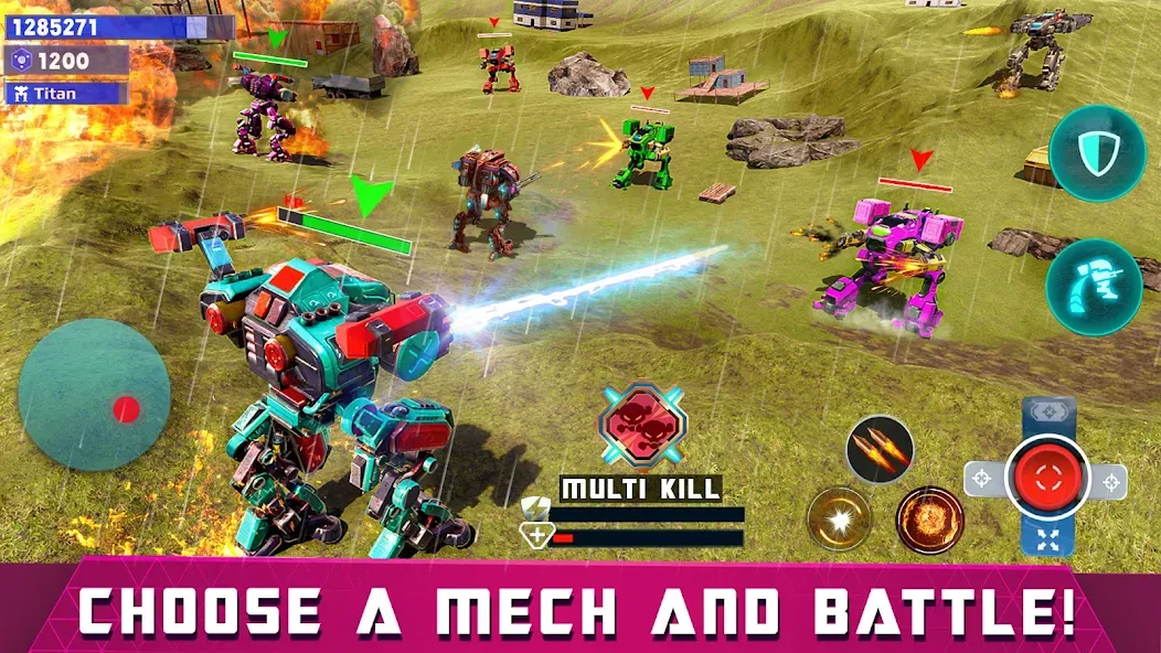 Скачать Mech Robot Wars - Multi Robot — Последняя версия (Много денег) — скриншот 2