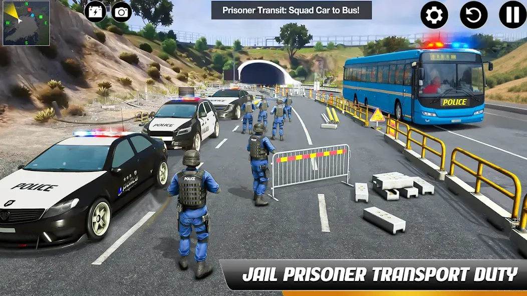 Police Bus Simulator Bus Games — Взломанная версия (Много денег) — скриншот 2