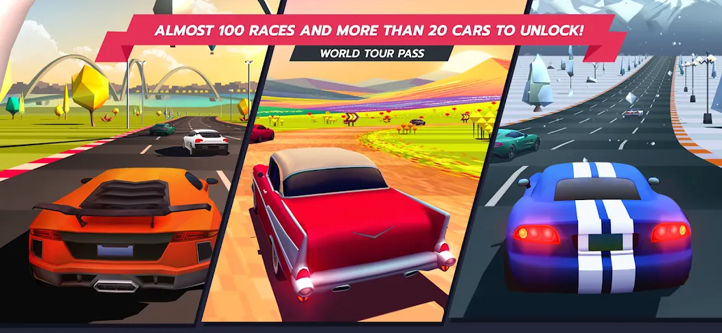 Скачать Horizon Chase – Arcade Racing на Android — Много денег и все машины открыты — скриншот 2 Скачать Horizon Chase – Arcade Racing на Android — Много денег и все машины открыты — скриншот 2
