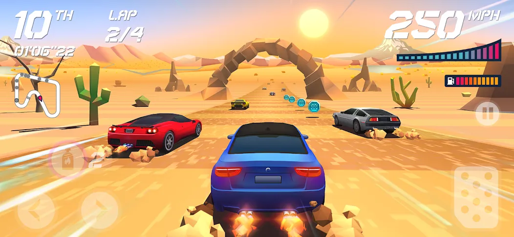 Скачать Horizon Chase – Arcade Racing на Android — Много денег и все машины открыты — скриншот 5