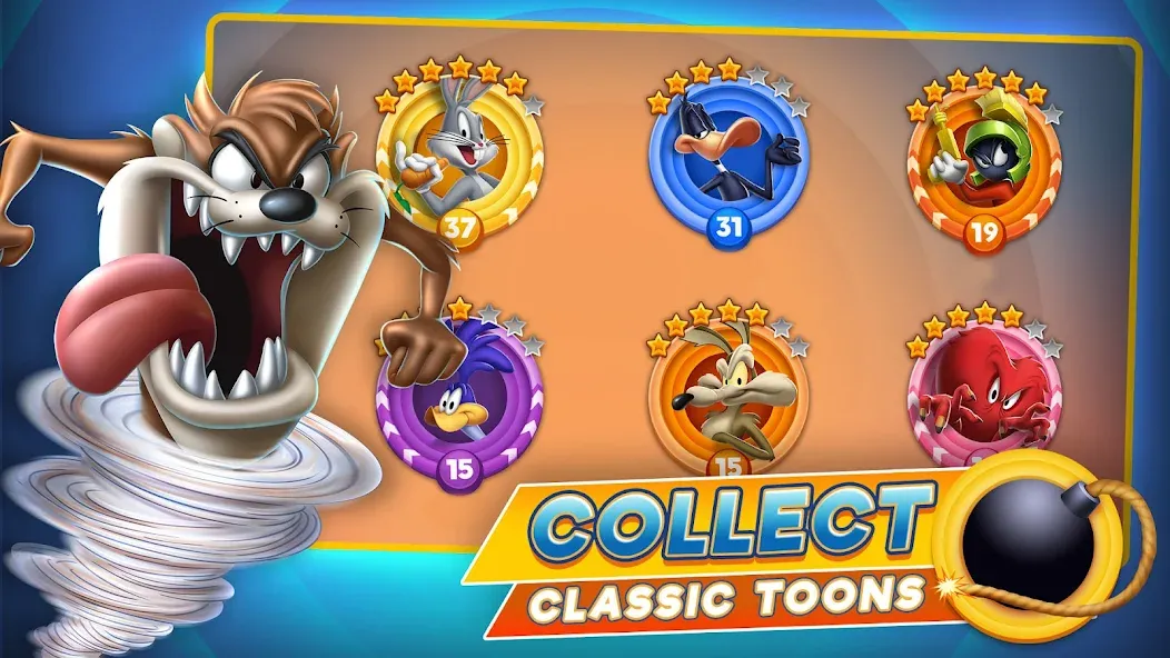 Looney Tunes™ World of Mayhem на Андроид — Мод Много денег и без перезарядки навыков — скриншот 1 Looney Tunes™ World of Mayhem на Андроид — Мод Много денег и без перезарядки навыков — скриншот 1