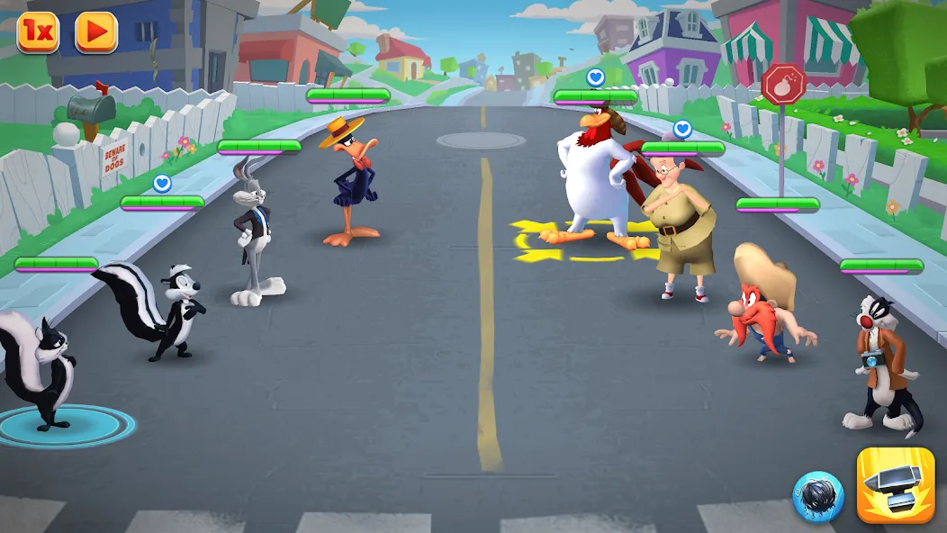 Looney Tunes™ World of Mayhem на Андроид — Мод Много денег и без перезарядки навыков — скриншот 4 Looney Tunes™ World of Mayhem на Андроид — Мод Много денег и без перезарядки навыков — скриншот 4