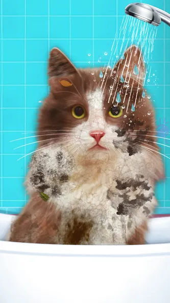 Virtual Cat ASMR Spa Makeover на Андроид — Много денег — скриншот 5