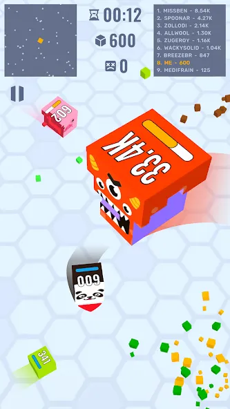 Cube Zone io MOD APK на Android — Много денег — скриншот 1