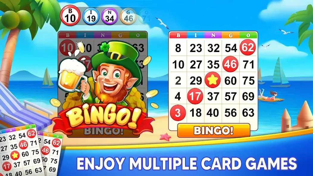 Скачать Bingo Holiday: Live Bingo Game на телефон — Много денег и билетов — скриншот 2