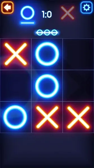 Скачать Tic Tac Toe Glow: 2 Players — Модификация Все темы разблокированы — скриншот 5